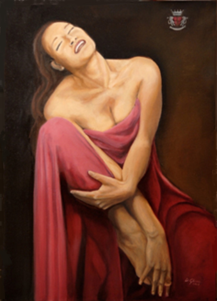 donna che sorride cm 50x70 olio su tela 2007 Daniela Ghione